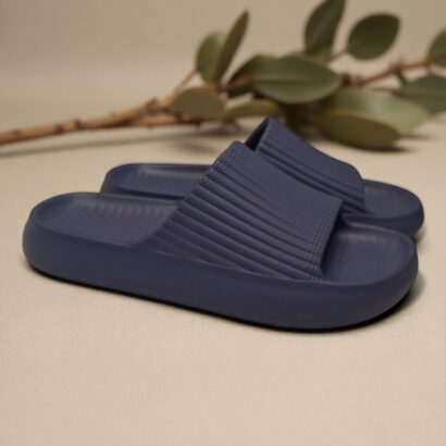Жіночі шльопанці Крок синього кольору (С-107)